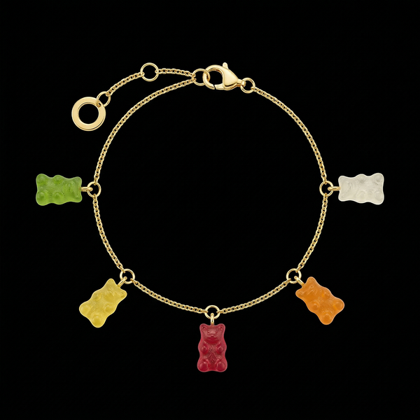 Gold Colour Thomas Sabo Haribo Goldbear Charm Bracelet