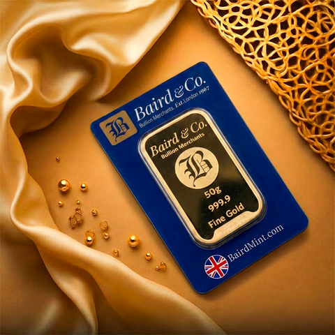 50g Minted Gold Bar